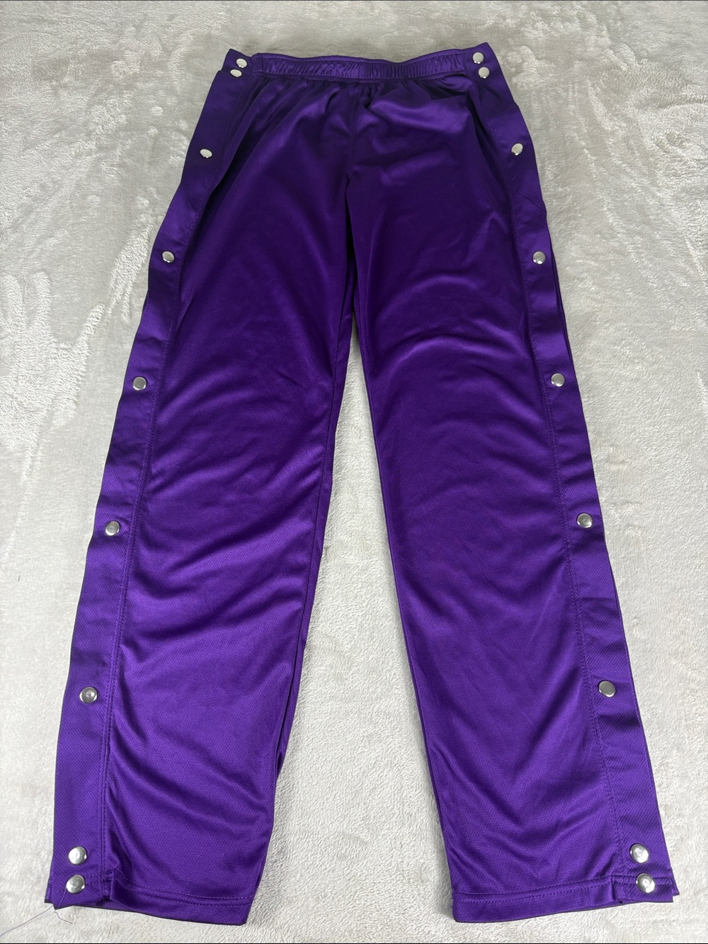 Vibrant Purple Snap-Button basketball Pants size medium
